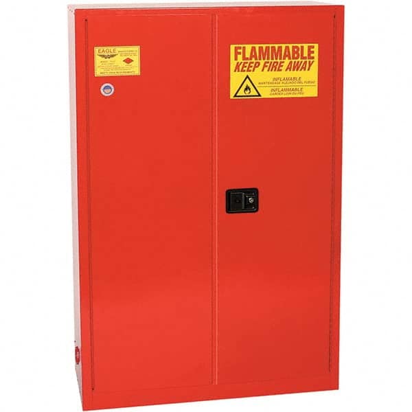 Eagle - Safety Cabinets Hazardous Chemical Type: Flammable and Combustible Liquids Color: Red - Americas Tooling