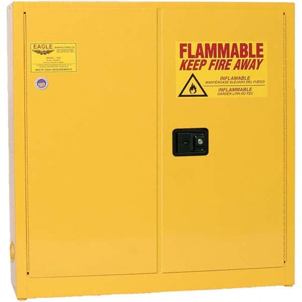 Eagle - Safety Cabinets Hazardous Chemical Type: Flammable and Combustible Liquids Color: Yellow - Americas Tooling