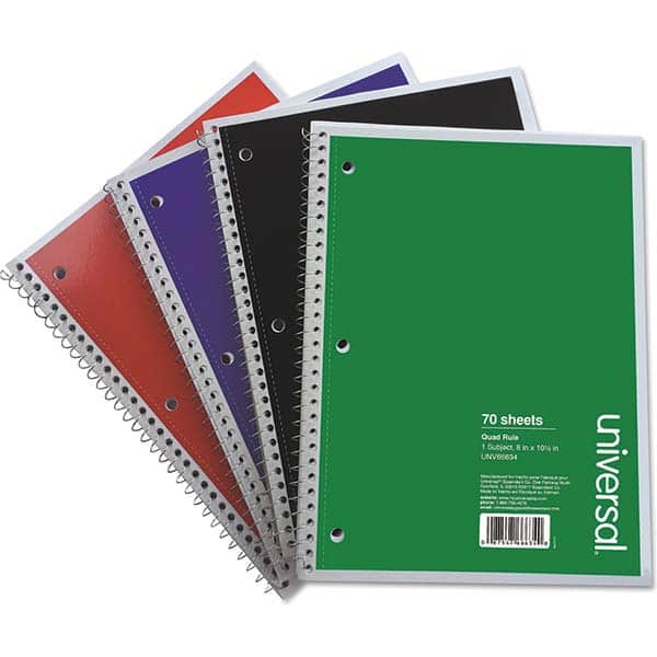 UNIVERSAL - Note Pads, Writing Pads & Notebooks Writing Pads & Notebook Type: Quadrille Pads Size: 10-1/2 x 8 - Americas Tooling