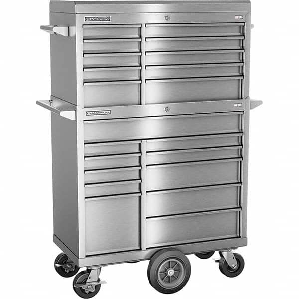 Champion Tool Storage - Tool Storage Combos & Systems Type: Top Chest/Roller Cabinet Combo with Maintenance Cart Drawers Range: 16 Drawers or More - Americas Tooling