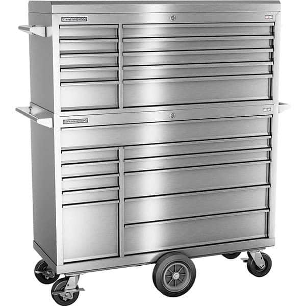 Champion Tool Storage - Tool Storage Combos & Systems Type: Top Chest/Roller Cabinet Combo with Maintenance Cart Drawers Range: 16 Drawers or More - Americas Tooling