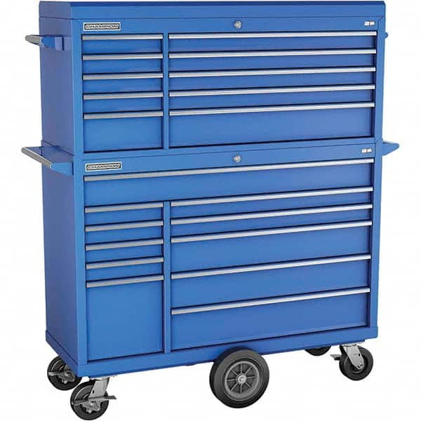 Champion Tool Storage - Tool Storage Combos & Systems Type: Top Chest/Roller Cabinet Combo with Maintenance Cart Drawers Range: 16 Drawers or More - Americas Tooling