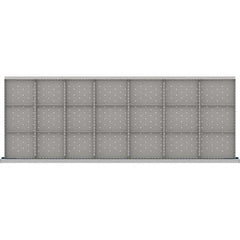 LISTA - 21-Compartment Drawer Divider Layout for 3.15" High Drawers - Americas Tooling