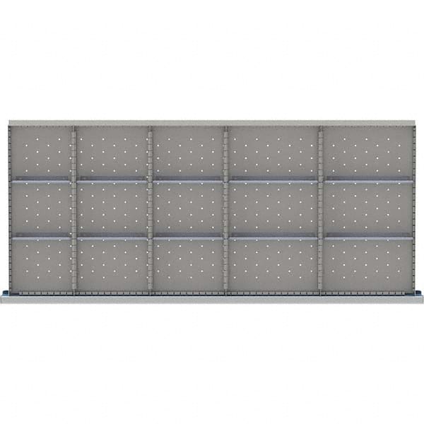 LISTA - 15-Compartment Drawer Divider Layout for 3.15" High Drawers - Americas Tooling