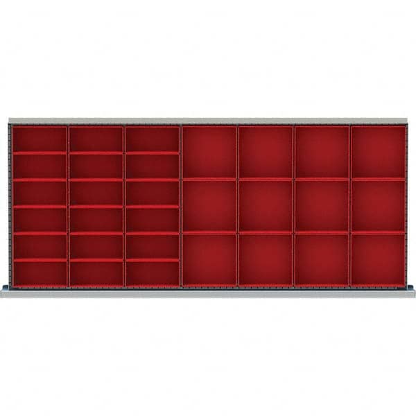 LISTA - 30-Compartment Drawer Divider Layout for 3.15" High Drawers - Americas Tooling