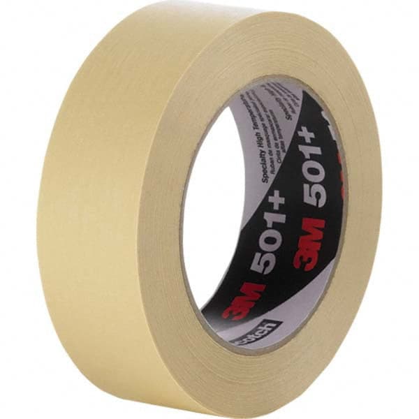 3M - 12mm Wide x 55 m x 7.3 mil Tan Crepe Paper Masking Tape - Americas Tooling