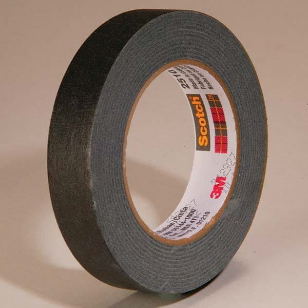 3M - 24mm Wide x 55 m x 5.6 mil Black Crepe Paper Masking Tape - Americas Tooling