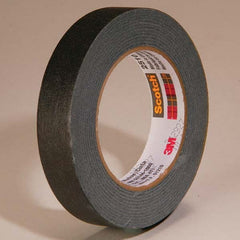 3M - 18mm Wide x 55 m x 5.6 mil Black Crepe Paper Masking Tape - Americas Tooling