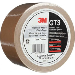 3M - 50m x 72mm x 11 mil Tan Cotton Cloth Gaffers Tape - Americas Tooling