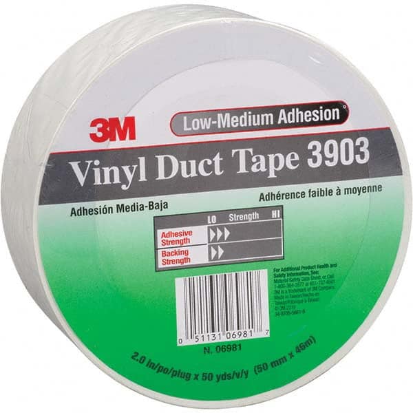 3M - 50 Yd x 49" x 6.5 mil Yellow Vinyl Duct Tape - Americas Tooling