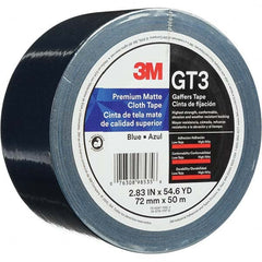 3M - 50m x 72mm x 11 mil Blue Cotton Cloth Gaffers Tape - Americas Tooling