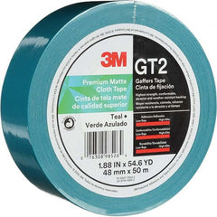 3M - 50m x 48mm x 11 mil Teal Cotton Cloth Gaffers Tape - Americas Tooling