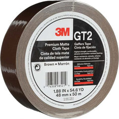 3M - 50m x 48mm x 11 mil Brown Cotton Cloth Gaffers Tape - Americas Tooling