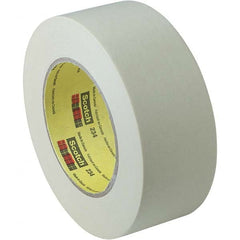 3M - 71mm Wide x 55 m x 5.9 mil Tan Crepe Paper Masking Tape - Americas Tooling