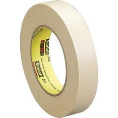 3M - 3/4" Wide x 60 Yd Long x 6.3 mil Tan Crepe Paper Masking Tape - Americas Tooling