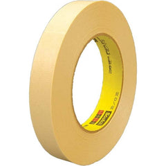 3M - 12mm Wide x 55 m x 6.3 mil Tan Crepe Paper Masking Tape - Americas Tooling