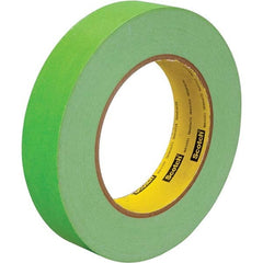 3M - 2" Wide x 60 Yd Long x 6.7 mil Light Green Paper Masking Tape - Americas Tooling