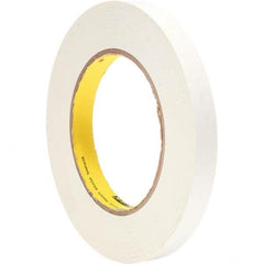 Masking Tape: 60 yd Long, 6.7 mil Thick, White Paper, Rubber Adhesive, 20 lb/in Tensile Strength