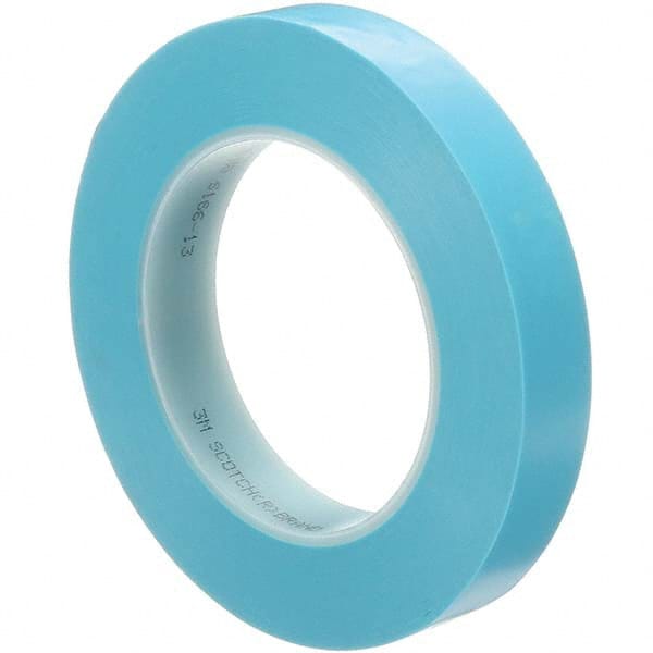 Masking Tape: 48″ Wide, 60 yd Long, 4.8 mil Thick, Blue Polypropylene, Rubber Adhesive, 15 lb/in Tensile Strength