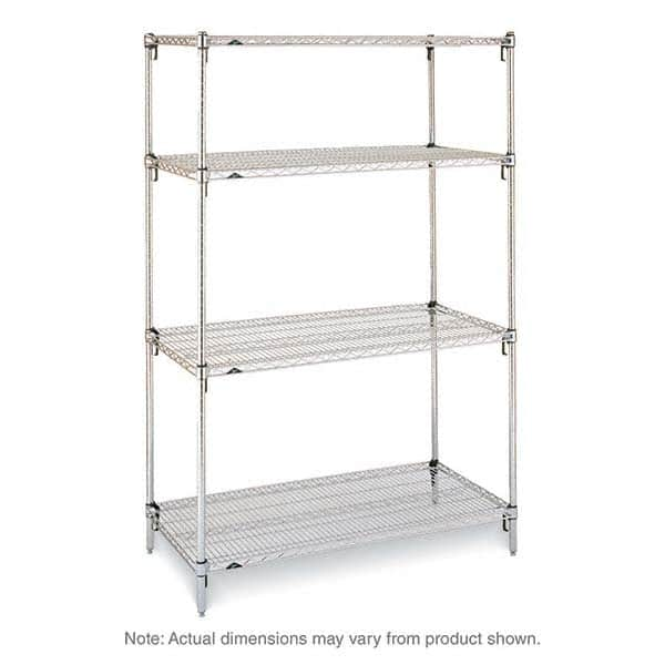 Metro - 2,000 Lb Capacity 4 Shelf Wire Shelving - Starter Unit - Americas Tooling