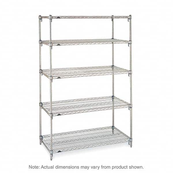 Metro - 2,000 Lb Capacity 5 Shelf Wire Shelving - Starter Unit - Americas Tooling