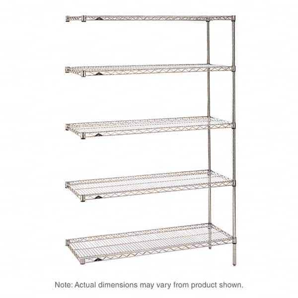 Metro - 2,000 Lb Capacity 5 Shelf Wire Shelving - Add-On Unit - Americas Tooling