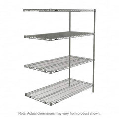 Metro - 2,000 Lb Capacity 4 Shelf Wire Shelving - Add-On Unit - Americas Tooling