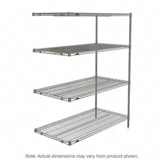 Metro - 2,000 Lb Capacity 4 Shelf Wire Shelving - Add-On Unit - Americas Tooling