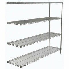 Metro - 2,000 Lb Capacity 4 Shelf Wire Shelving - Add-On Unit - Americas Tooling