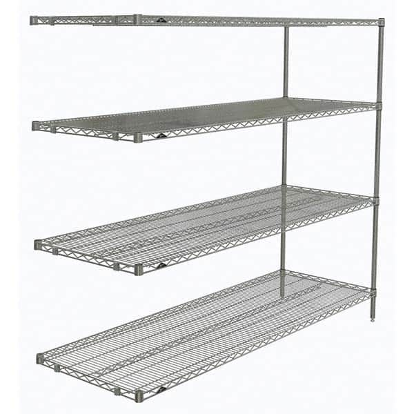 Metro - 2,000 Lb Capacity 4 Shelf Wire Shelving - Add-On Unit - Americas Tooling