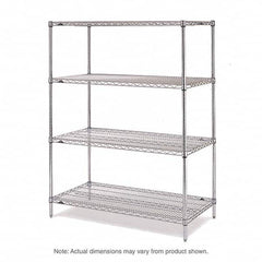 Metro - 2,000 Lb Capacity 4 Shelf Wire Shelving - Add-On Unit - Americas Tooling