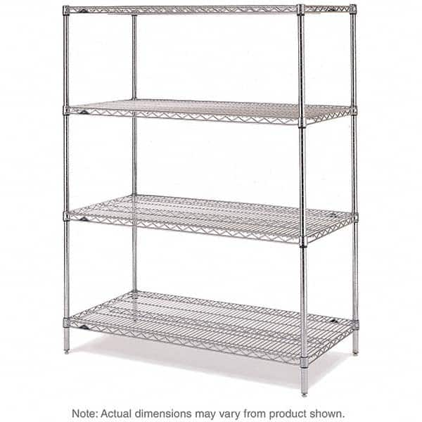 Metro - 2,000 Lb Capacity 4 Shelf Wire Shelving - Starter Unit - Americas Tooling