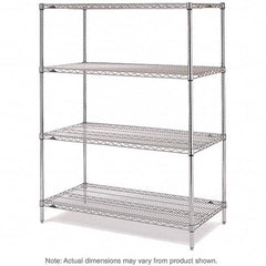 Metro - 2,000 Lb Capacity 4 Shelf Wire Shelving - Starter Unit - Americas Tooling