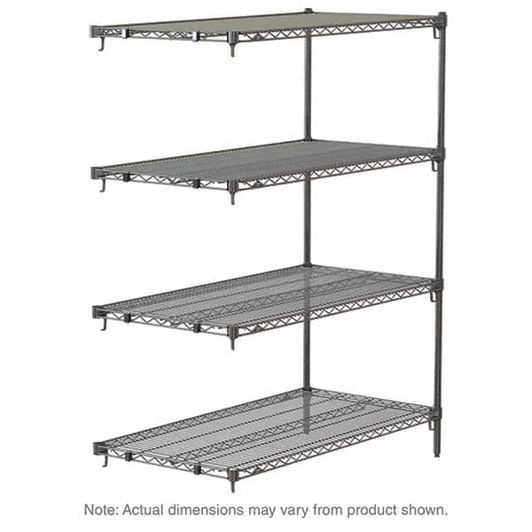 Metro - 2,000 Lb Capacity 4 Shelf Wire Shelving - Add-On Unit - Americas Tooling