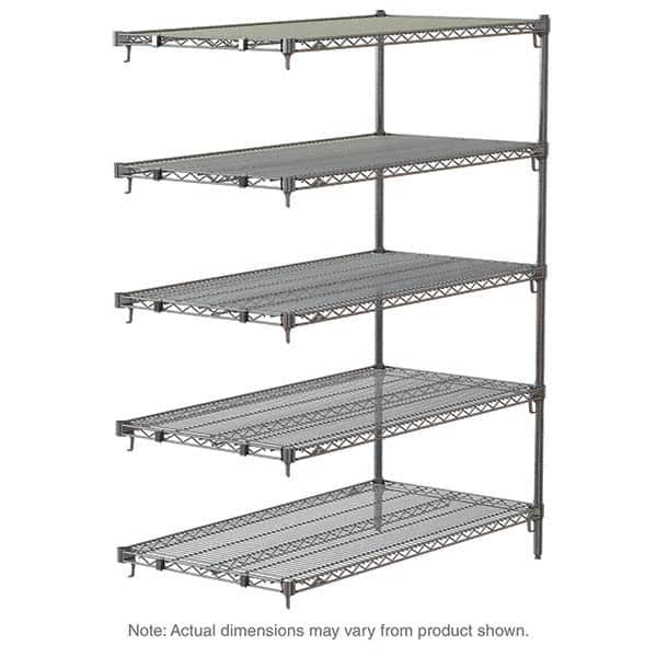 Metro - 2,000 Lb Capacity 5 Shelf Wire Shelving - Add-On Unit - Americas Tooling