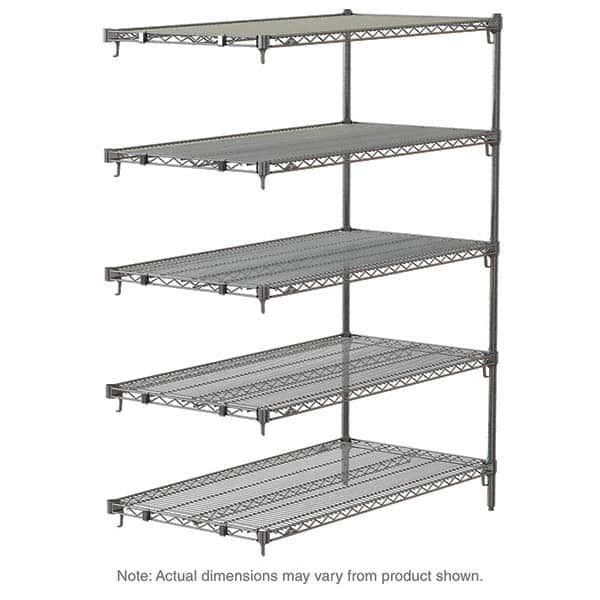 Metro - 2,000 Lb Capacity 5 Shelf Wire Shelving - Add-On Unit - Americas Tooling