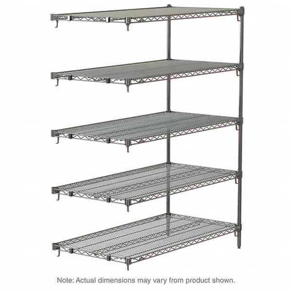 Metro - 2,000 Lb Capacity 5 Shelf Wire Shelving - Add-On Unit - Americas Tooling