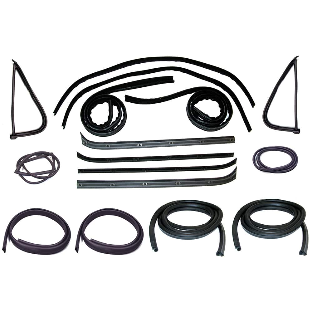 Fairchild Industries - Automotive Replacement Parts; Type: Belt Weatherstrip--Window Channel--Door Seal Kit ; Application: 1973-1979 Ford F-Series, Full Size Pickup Belt, Channel, Seal Kit replaces OEM# D3TZ1021546A; D8TZ1021536A; D7TZ1021453A; D7TZ10214 - Exact Industrial Supply