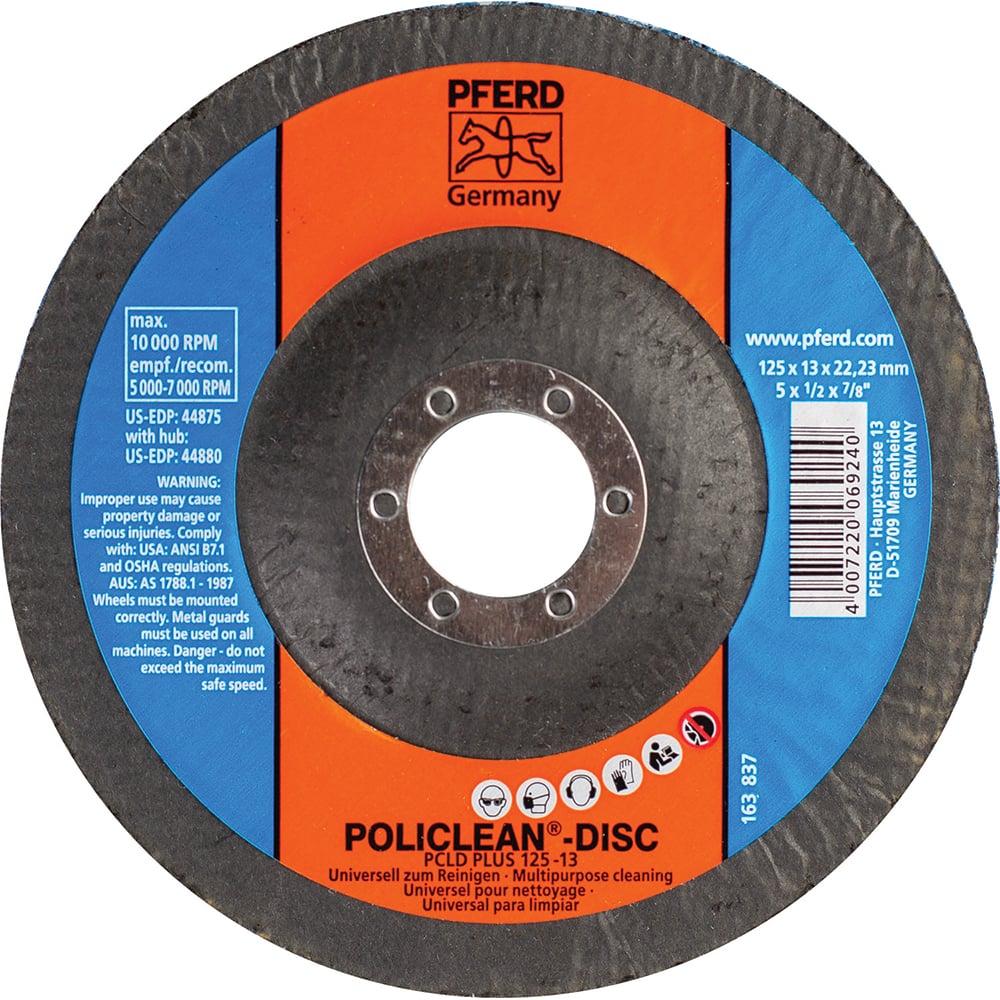 PFERD - 5 x 1/2" Aluminum Oxide Deburring Disc - Exact Industrial Supply