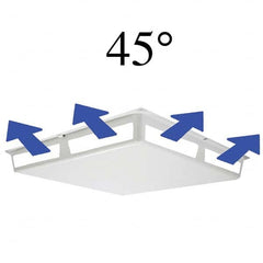 Elima-Draft - Registers & Diffusers Type: Ceiling Diffuser Cover Style: 2 Way Corner - Americas Tooling