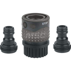 Garden Hose Fittings & Repair Kits; Connector Type: Quick Connect; Female; Male; Compatible Hose Diameter: 0.75; Thread Type: GHT; Material: Plastic; Inside Diameter (Decimal Inch): 0.75; Material: Plastic