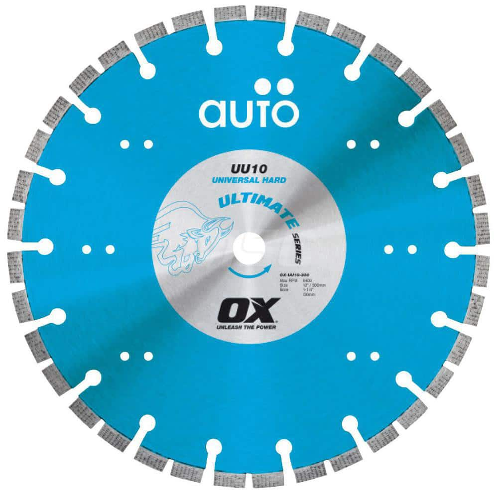 Wet & Dry Cut Saw Blade: 9″ Dia, 5/8 & 7/8″ Arbor Hole Use on Universal Hard, Standard Arbor