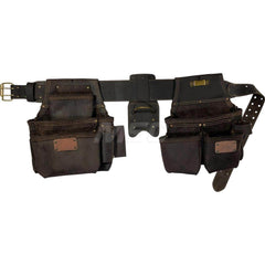 Tool Aprons & Tool Belts; Tool Type: Tool Rig; Minimum Waist Size: 29; Maximum Waist Size: 46; Material: Leather; Number of Pockets: 22.000; Color: Brown; Minimum Order Quantity: Leather; Tool Style: Tool Rig; Minimum Waist Size: 29