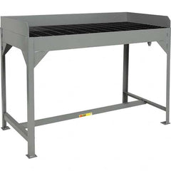 Little Giant - Stationary Work Benches, Tables Type: Parts Washing Table Top Material: Steel Bar Grating - Americas Tooling