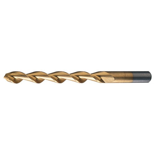 #6 RHS / RHC HSS 118 Degree Notched Point Parabolic HSS Jobber Drill - TiN - Exact Industrial Supply