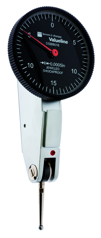 1.26" Face Diameter .0005" Graduation Black Face Dial Test Indicator Model No. 01889018 - Americas Tooling