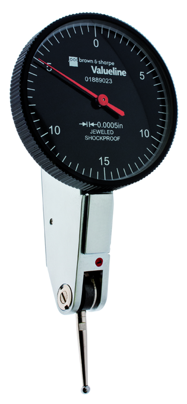 1.54" Face Diameter .0005" Graduation Black Face Dial Test Indicator Model No. 01889023 - Americas Tooling