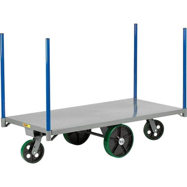 Little Giant - 4,000 Lb Capacity Steel Pipe Stake Truck - Steel Deck, 24" OAW, 48" Platform Length - Americas Tooling