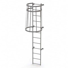 TRI-ARC - Rolling & Wall Mounted Ladders & Platforms Type: Fixed Ladder Style: Safety Cage - Americas Tooling