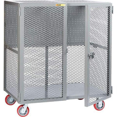 Little Giant - 2,000 Lb Capacity, 1 Shelf, Security Cart - 27" Long x 61" Wide x 57" High - Americas Tooling